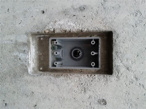 best mortar for setting plastic electrical box in cinder block|electrical boxes for concrete walls.